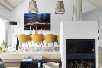 Salón comedor Casa XY, Arquitectura en madera