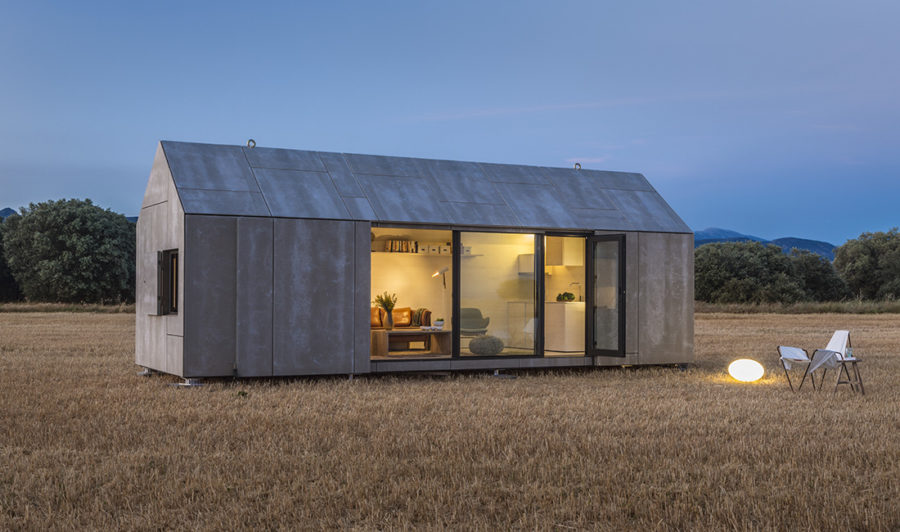 Proyecto de arquitectura casa transportable APH80