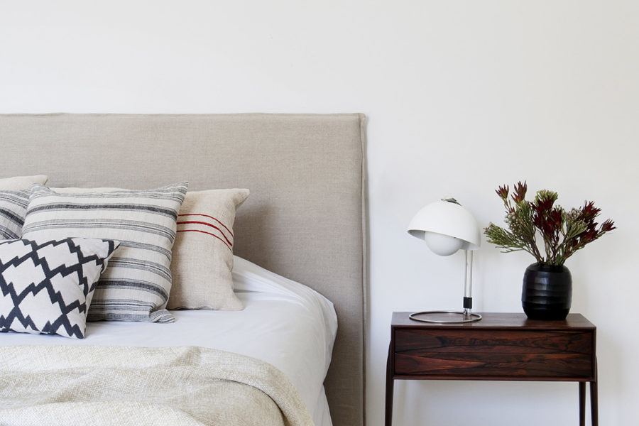 Decoración en dormitorio, vivienda en La Moraleja