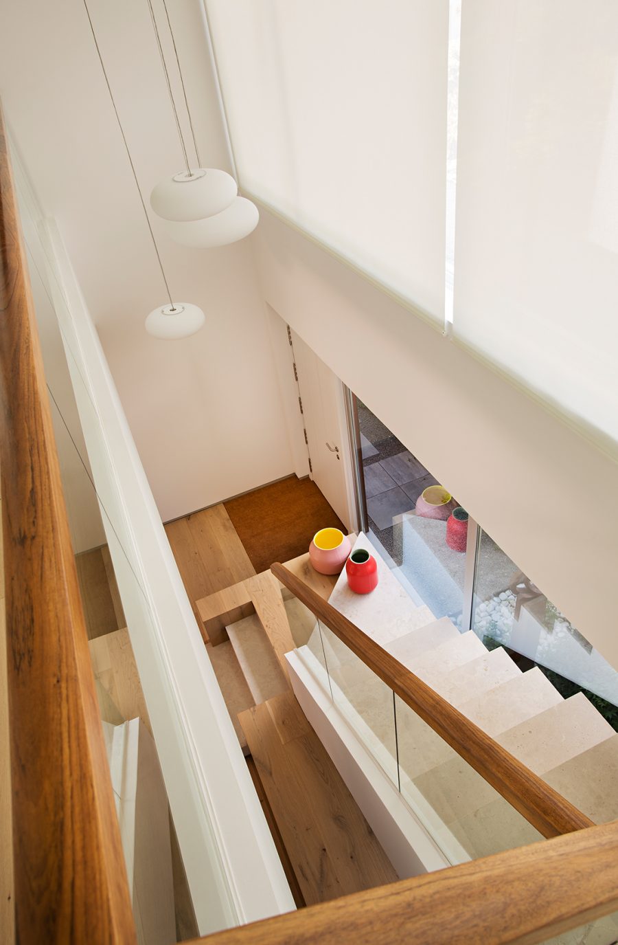 Reforma vivienda adosada moraleja vista escalera